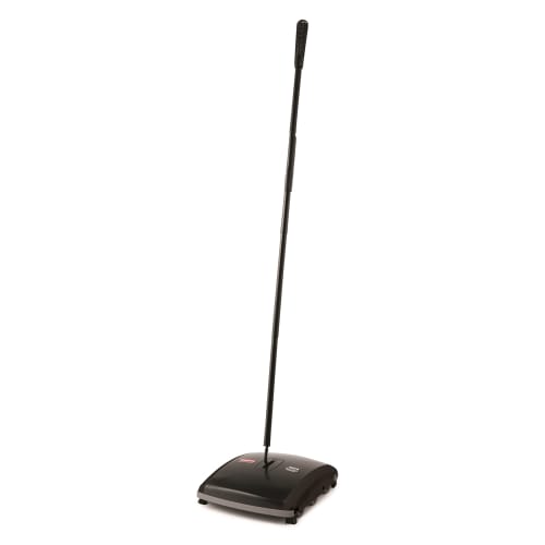 Rubbermaid Executive Series 7.5 Inch Dual Action Bristle Mechanical Sweeper, Black